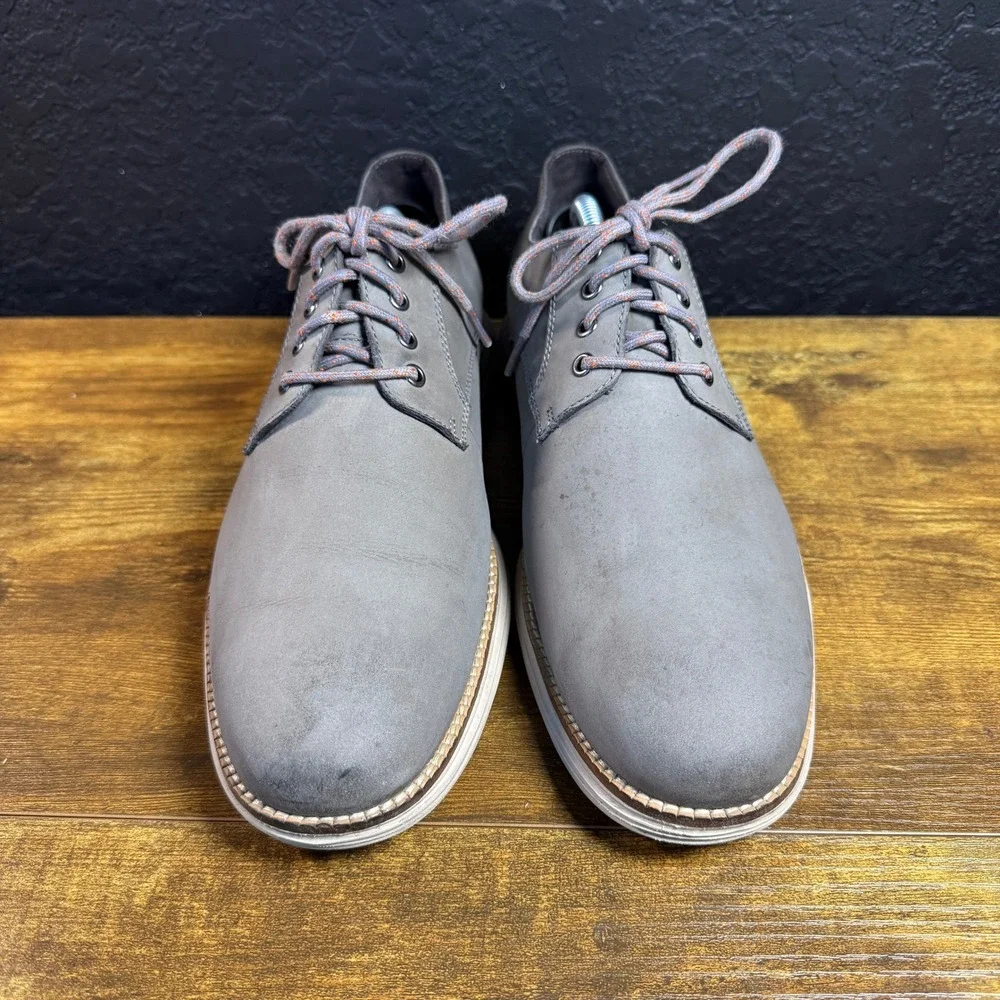 Cole Haan OriginalGrand C30307 Grey Leather Oxford Shoes Mens 10.5M